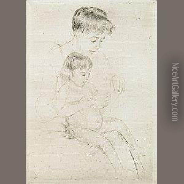 The Manicure Oil Painting - Mary Cassatt