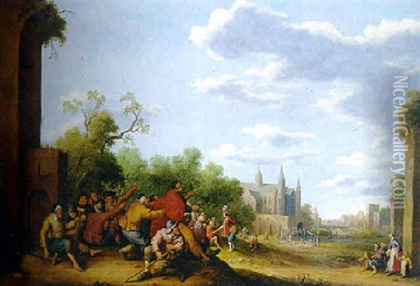 L'assemblee Des Gueux Oil Painting - Joost Cornelisz. Droochsloot