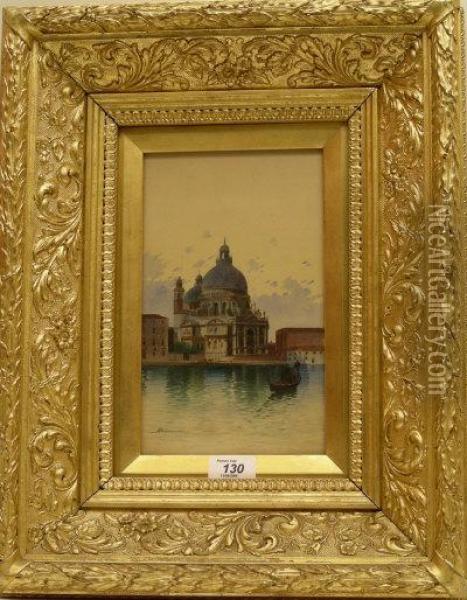 Venice Oil Painting - H. Biondetti