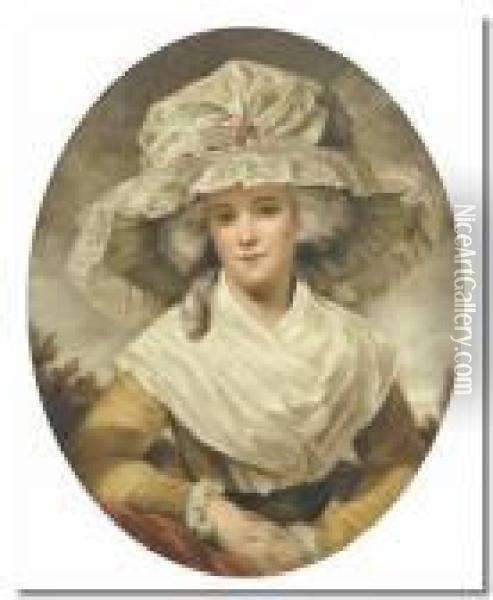 Mrs Drummond-smith Oil Painting - George Romney
