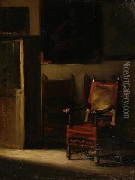 The Empty Chair Oil Painting - Egron Sellif Lundgren
