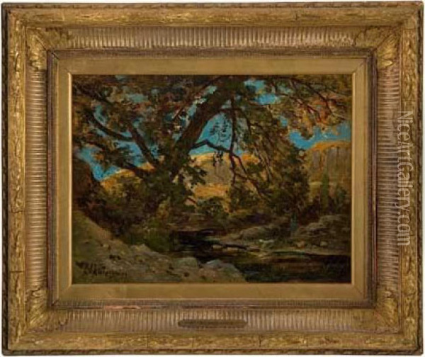Paysage Montagneux Oil Painting - Henri-Joseph Harpignies