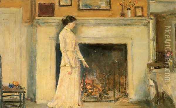 Girl Standing Oil Painting - Frederick Childe Hassam