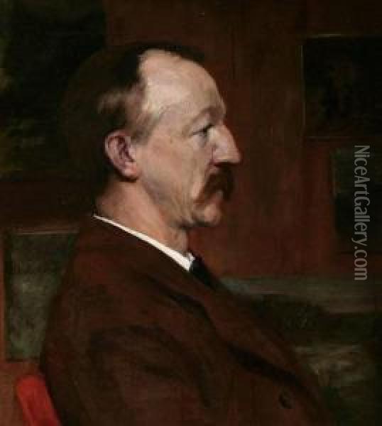 Portrait Of A Gentleman Oil Painting - Hendrik Van Ingen