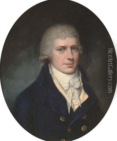Portrait Of Charles Eyre Oil Painting - John Downman