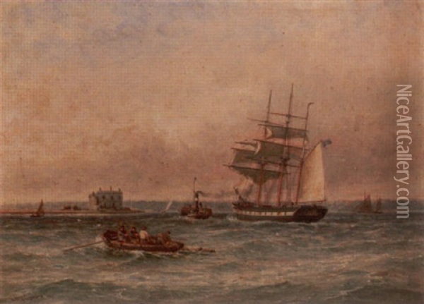 In The Solent Oil Painting - George Gregory