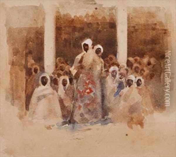'in Morocco Oil Painting - Arthur Melville