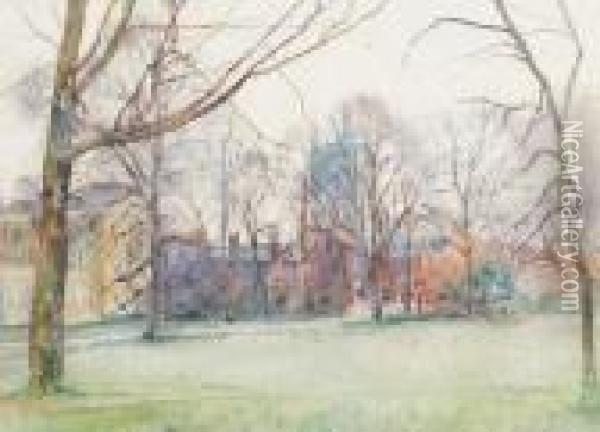View Of St Johns College Oil Painting - James Bolivar Manson