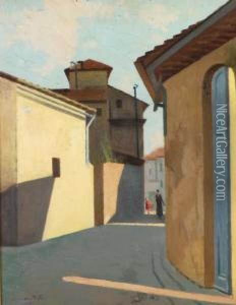 Scorcio Di Strada Oil Painting - Antonio Maria Aspettati