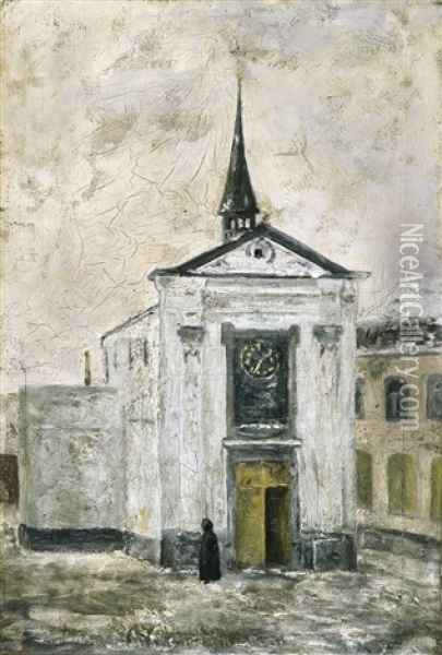 Kapel Van De Werf Te Aalst Oil Painting - Valerius De Saedeleer