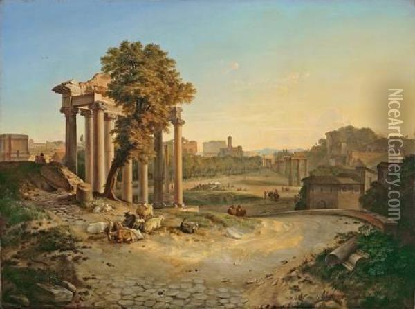 Forum Romanum Oil Painting - Friedrich Nerly