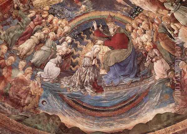 Coronation of the Virgin 1467-69 Oil Painting - Fra Filippo Lippi