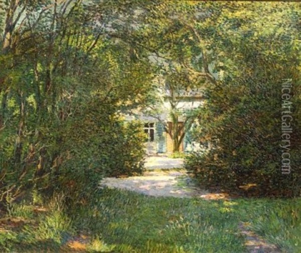 Cottage Nestled In The Woods Oil Painting - Wilson Henry Irvine