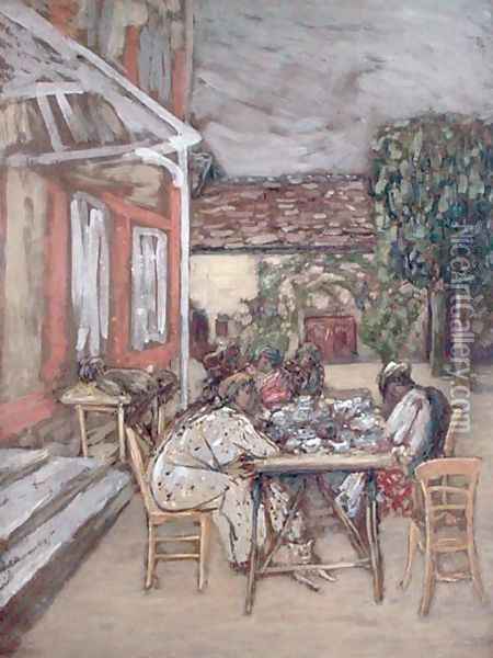 Le Petit Dejeuner Oil Painting - Jean-Edouard Vuillard