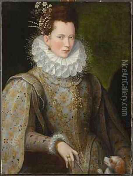 Portrait of a Lady Oil Painting - Lavinia Fontana