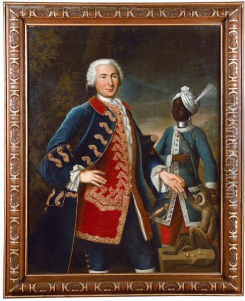 Le Capitaine De Vire Du Liron De Montivers Aux Indes. Oil Painting - Francois Dagobert Jouvenet