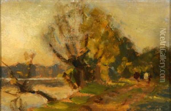 Surrey Uplands Oil Painting - J.H. Vignoles Fisher