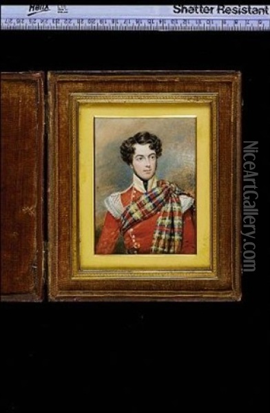 Thomas Henry Duthie, Wearing The Uniform Of The 72nd Duke Of Albany's Own Highlanders Oil Painting - William Douglas