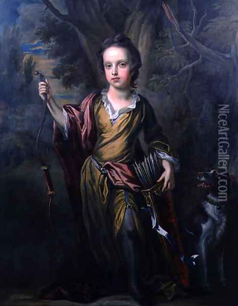 Portrait of David Papillon (1691-1762), c.1694-98 Oil Painting - Johann Closterman