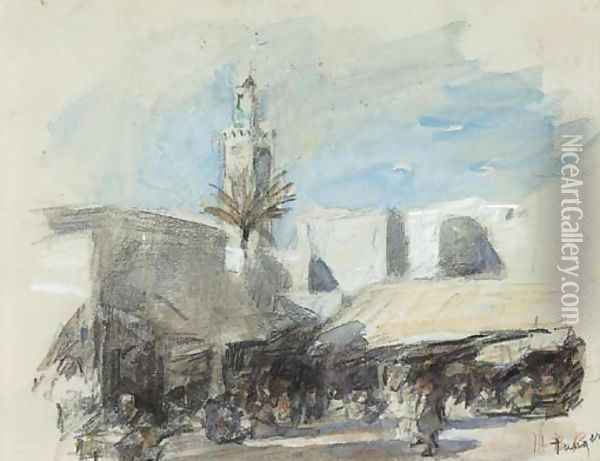 Tangier Oil Painting - Hercules Brabazon Brabazon