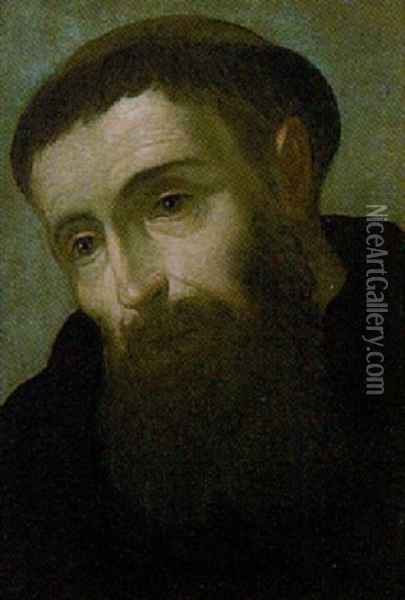 Bildnis Eines Monches (hl. Franziskus Von Assisi?) Oil Painting - Francisco Ribalta