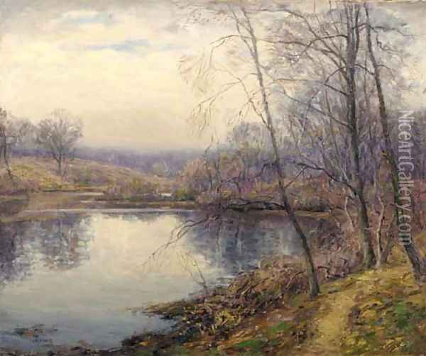 The Widening of the River Oil Painting - Wilson Henry Irvine