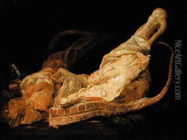 Leg of Mutton Oil Painting - Juriaen Jacobsz