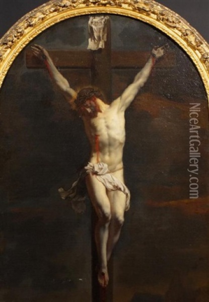 Crucified Christ Oil Painting - Jacob Oost The Younger