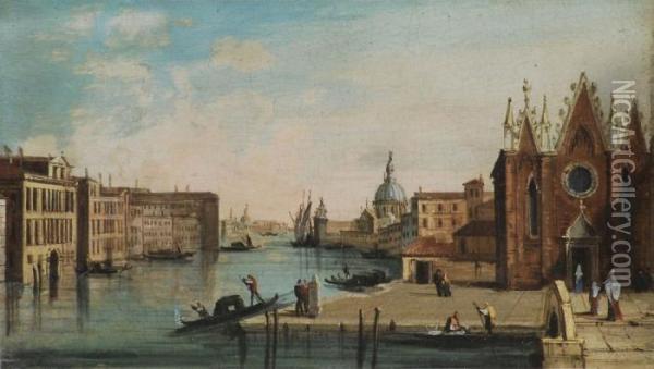Piccola Veduta Di Venezia Oil Painting - Giuseppe Bernardino Bison