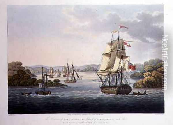 The Harbour of Port Cornwallis Oil Painting - Joseph Moore