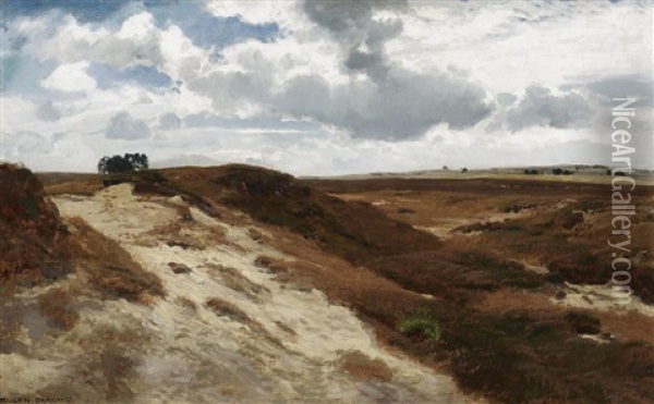 In Der Luneburger Heide Oil Painting - Eugen Felix Prosper Bracht