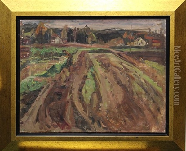 Field Oil Painting - Josef Schretter