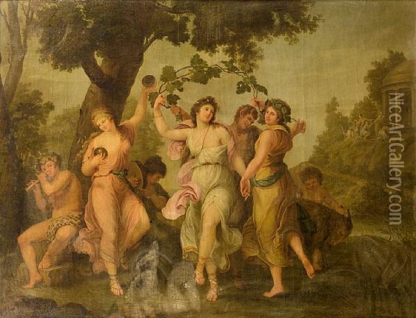 A Bacchanale Oil Painting - Angelica Kauffmann
