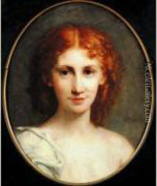 Portrait Presume De Madame Emile Gaillard Oil Painting - Gustave Ricard