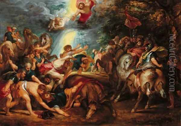 The Conversion of St Paul 1601 1602 Oil Painting - Peter Paul Rubens