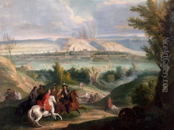 Le Siege De Namur Oil Painting - Jean-Baptiste Martin the Elder