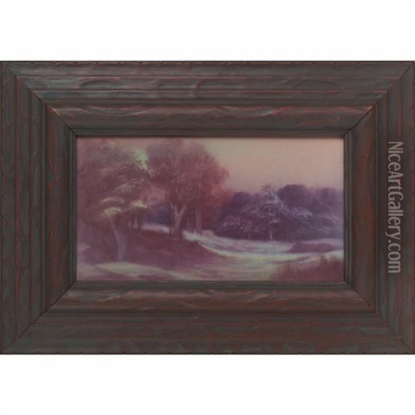 Late Autumn Plaque Oil Painting - Frederick Rothenbusch