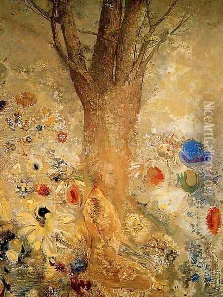 Buddha in His Youth Oil Painting - Odilon Redon