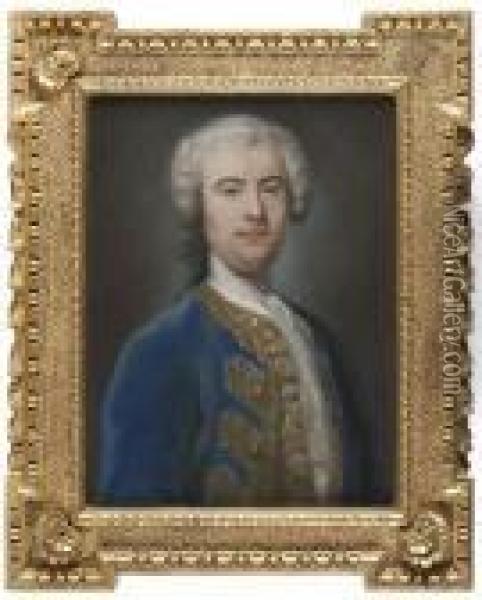 Portrait Of A Gentleman Oil Painting - William Hoare