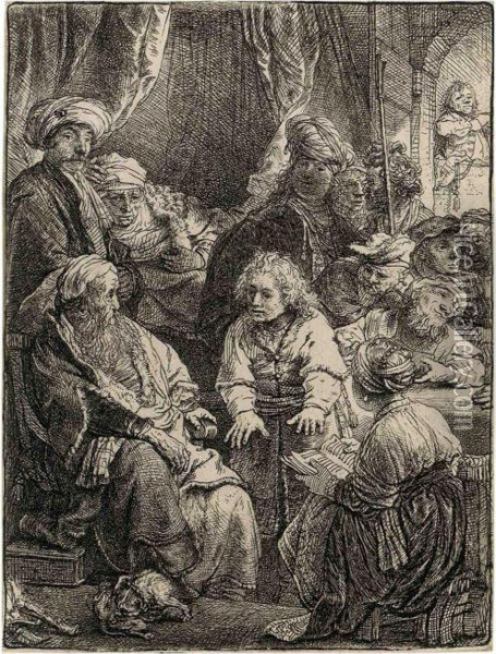 Harmensz. Van Rijn Joseph Telling His Dreams Oil Painting - Rembrandt Van Rijn