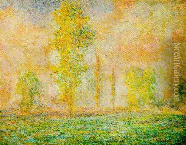 La Prairie A Giverny Oil Painting - Claude Monet