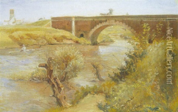 Ponte Salara Over Aniofloden Oil Painting - Theodor Philipsen