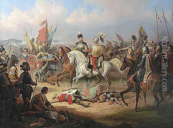 Battle of Kircholm Oil Painting - January Suchodolski