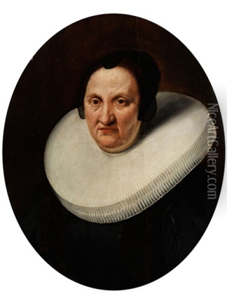 Portrait Einer Alteren Frau Mit Muhlstein-halskrause Oil Painting -  Rembrandt van Rijn