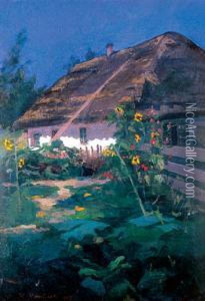 Stara Chalupa, 1903 R. Oil Painting - Karol Maszkowski