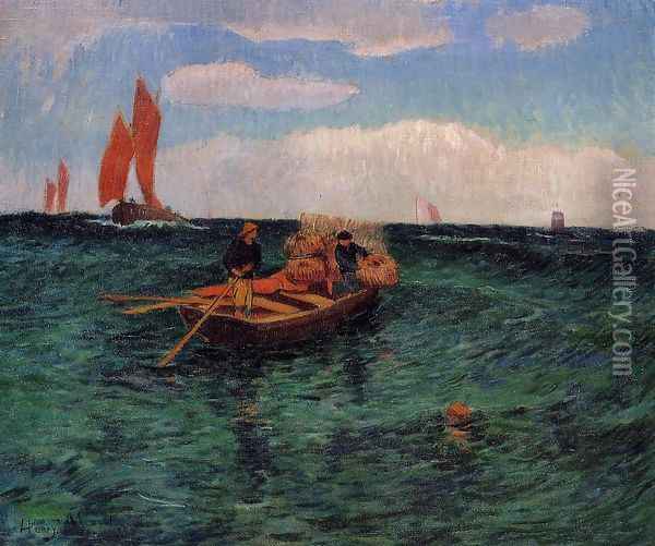The Breton Sea Oil Painting - Henri Moret