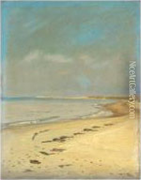 Skagen Oil Painting - Michael Ancher