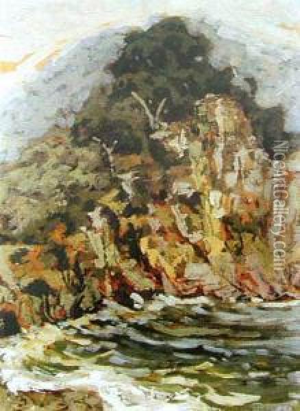 Dumne Wybrzeze, 1921 R. Oil Painting - Jan Bohuszewicz
