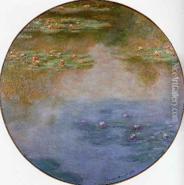 Water Lilies56 Oil Painting - Claude Oscar Monet