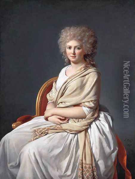 Anne-Marie-Louise Thélusson, Comtesse de Sorcy 1790 Oil Painting - Jacques Louis David